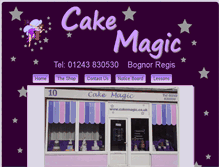 Tablet Screenshot of cakemagic.co.uk